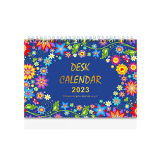 Calendario da Tavolo 2 Pezzi Calendario a Fogli Mobili, Calendario da Tavolo 12 Mesi, Calendario in Piedi, con Blocchi Vuoti E
