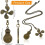 8Pcs Ceiling Fan Pull Chain Set,Bulb and Fan Pattern Pull Chain Extension Fan Pull Chain Pendant 12 Inch(Antique Bronze) 5