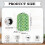 Lightweight Coffee Machine Dust Cover for Kitchen Home Polyester, AntiSlip, Univesal Green White Grid Pattern 6