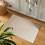 Beige Striped Entryway Rug 24x16in Polyester 5