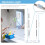180-Drehmopp und Eimer mit Auswringer-Set, Mikrofaser-Mopp- und Eimer-Set mit Wassertrennsystem 6