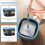 180-Drehmopp und Eimer mit Auswringer-Set, Mikrofaser-Mopp- und Eimer-Set mit Wassertrennsystem 8