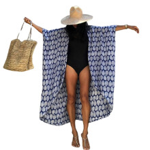 (Blue)Beach Cover Ups For Swimwear Loose Beach Sundress Bikini Cover Dressfor Beach Pool Sunscreen Top