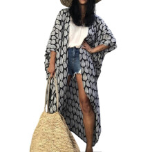 (Black)Beach Cover Ups For Swimwear Loose Beach Sundress Bikini Cover Dressfor Beach Pool Sunscreen Top