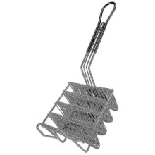 Taco Fryer Basket, Taco Shell Fryer, Holds 4 Shells Deep Fryer Taco Holders Basket with Grip Handle