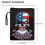 Skull Book Cover Zipper Bag Polyester 1 Pack 8