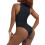 Women's Racerback Sleeveless Bodysuit Top Solid High-Neck 4