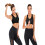 FANNYC1-3Pack Γυναικείο Αθλητικό Σουτιέν με Φερμουάρ και Ράγκερ, Χωρίς Ραφή, 3