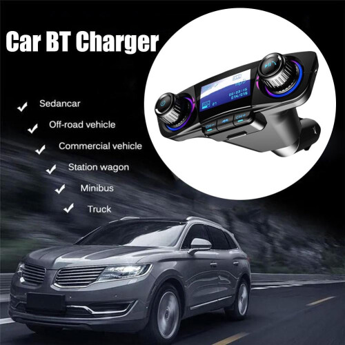 Car FM Transmitter with Digital Display, 206Channels, 2