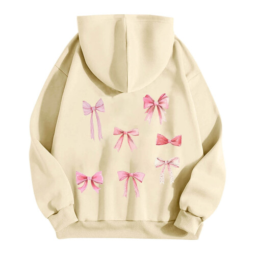 Sweat à capuche oversize pour femme avec imprimé graphique 2