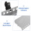 Storage Tray Grey Easel Paint Tray Detachable 1 Set 8