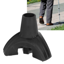 Pointe de canne en silicone tripode, diamètre 22 mm, patin antidérapant