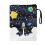 Space Planet Pattern Book Sleeve Protector Bible Carrying Case with Lightweight Polyester Fabric Reusable for Men Class Office Pocket Handle 2