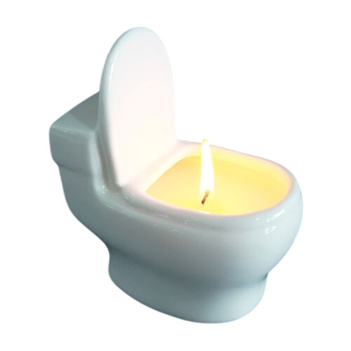 Toilet-Shaped Scented Candle White Tea 480g 1