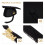 Adult Graduation Cap Polyester Black 1Pcs for Bachelor Degree Holders 3