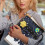 Space Planet Pattern Book Sleeve Protector Bible Carrying Case with Lightweight Polyester Fabric Reusable for Men Class Office Pocket Handle 7
