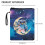 Protector de carte cu fermoar, poliester 300D, 11,4x 4
