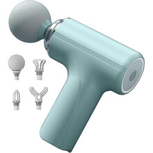 (green)Rechargeable mini fascia gun home massager muscle relaxation neck mask gun smart electric toilet