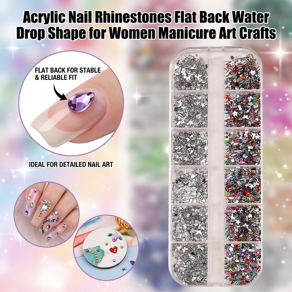 Roc-Electron (04) Water Drop Rhinestones For Nail Art