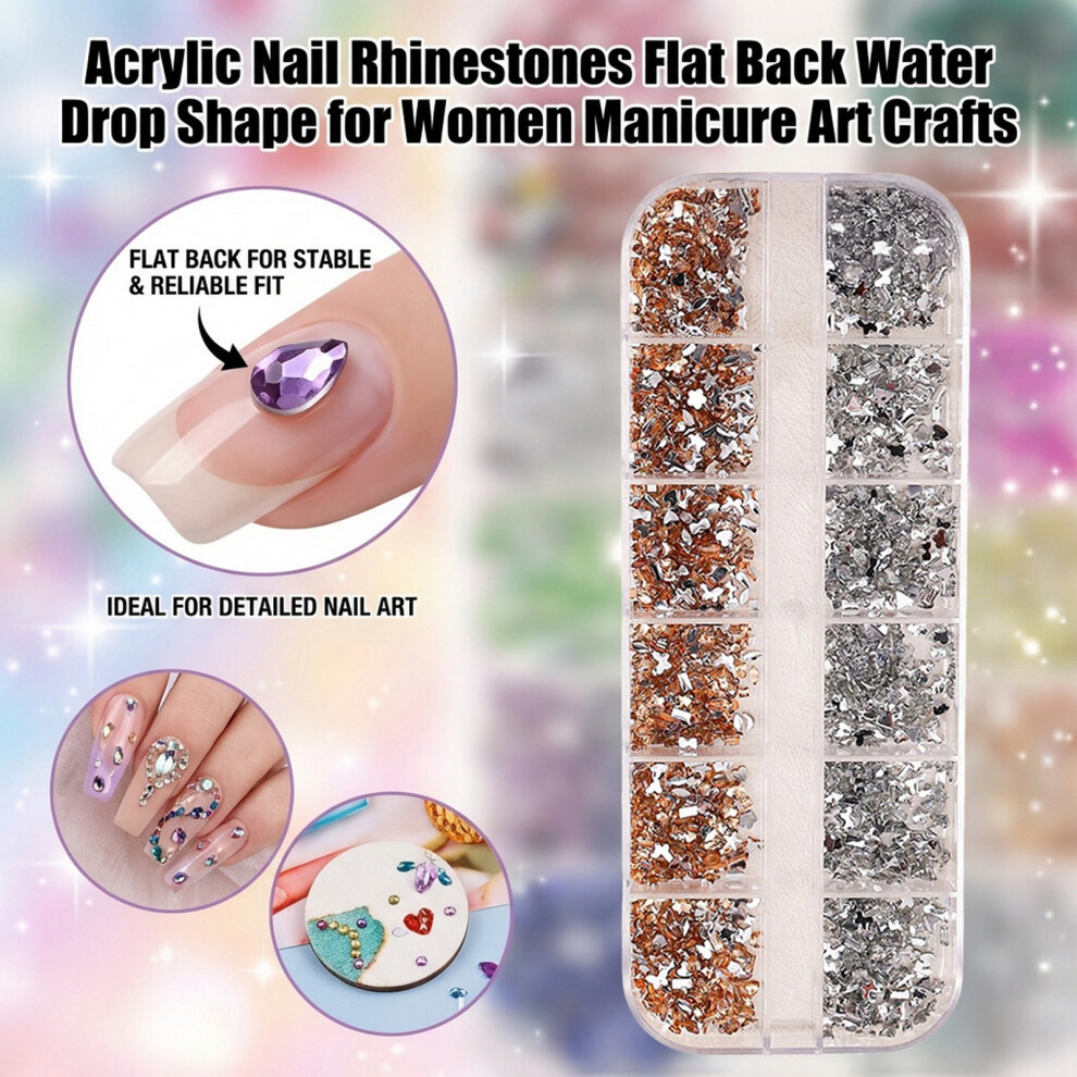 Roc-Electron (05) Water Drop Rhinestones For Nail Art