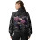 Women's Oversized Cropped Quarter-Zip Sweatshirt with 2