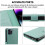 Wallet Case Leather Flip Folio with RFID Blocking, Card Holder and Screen Protector for iPhone 14 Pro Max 4