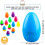 Easter Eggs Plastic 6 Inch 18 Pack 6 Colors 2