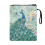 Peacock Book Protector Book Sleeve for Lightweight Protector Wrap Bag Polyester Fabric with Decorative Design and Zipper 2
