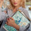 Peacock Book Protector Book Sleeve for Lightweight Protector Wrap Bag Polyester Fabric with Decorative Design and Zipper 7