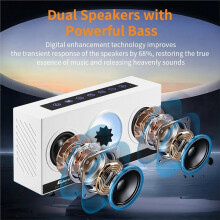 Cyboris Altavoz Ferrofluid de 24 W con Fluido Magnético, Sonido Envolvente Estéreo 3D, Despertador, Reproductor de Audio Portátil.