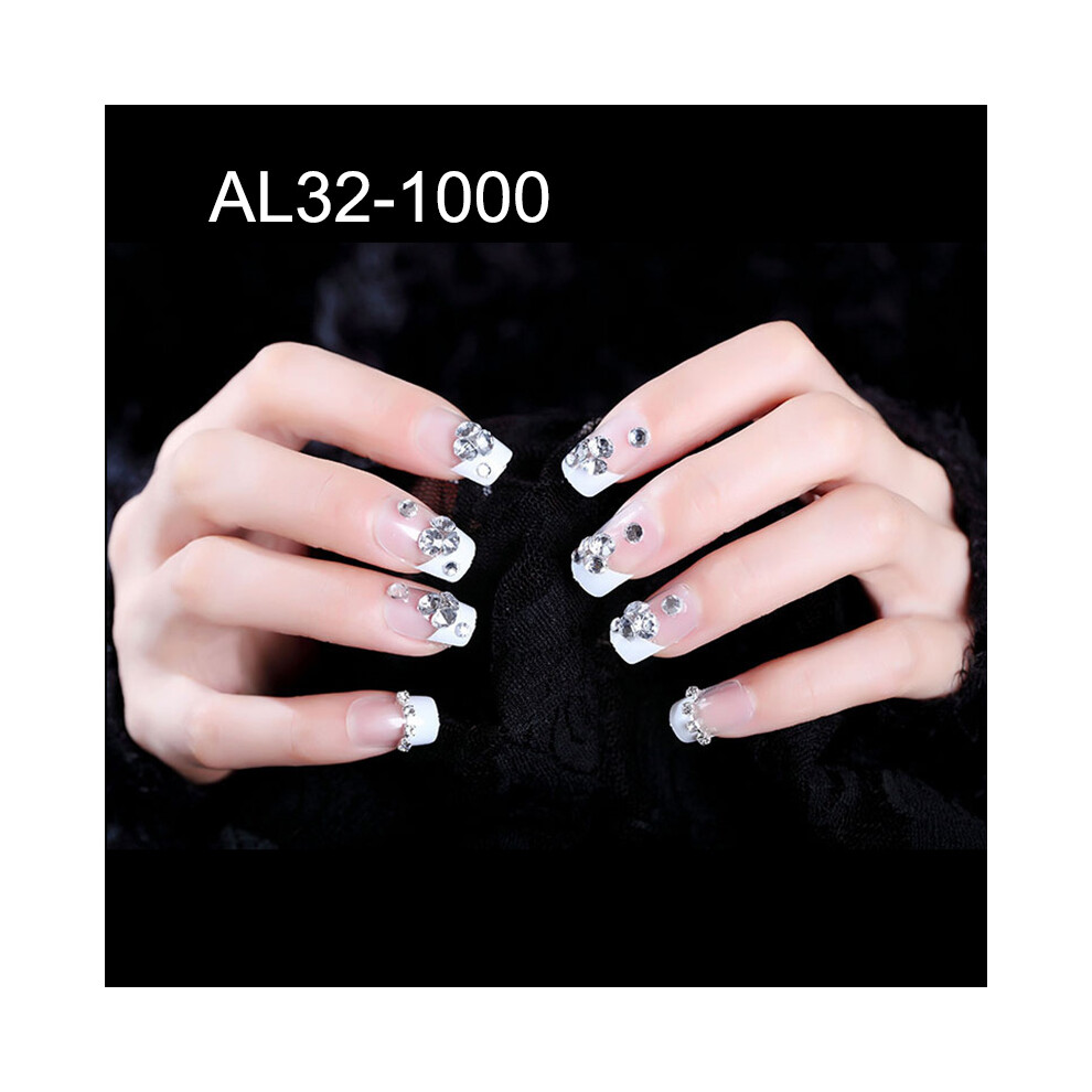 Roc-Electron (Al32-1000) 24Pcs Acrylic French Nails For Wedding Party