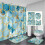1pc/4pcs Marble Texture Geometric Pattern Bathroom Accessori 2
