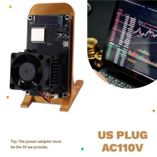 Para Bitaxe Gamma 601 BTC Solo Miner 1.2TH/S 18-22W BM1370 Chip ASIC Bitcoin Crypto Miner de S21 Pro Enchufe de EE. UU.