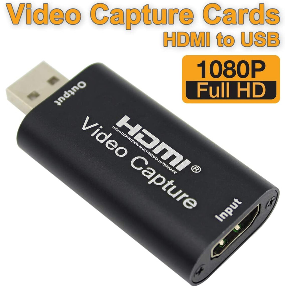 Audio Video Capture Cards Hdmi To Usb 1080P Usb2.0 Record Via Dslr Camcorder Action Cam For High Definition Acquisition, Live Broadcasting 9028731202143