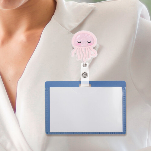 Porte-badge rétractable avec clip (1 pièce) 2