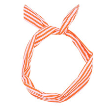 Dameshoofdbanden met draad voor het wassen van het gezicht – Paisley, stippen, tartan retro sjaalstijl, oranje, één maat, geschikt voor alle