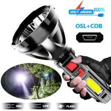 LED Flashlight Super Bright USB Rechargeable Zoomable