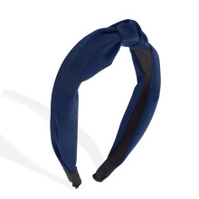 Haarband met knoop voor dames, haarband met knoop voor dames, modieuze haaraccessoires, marineblauw