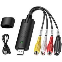 Convertisseur audio/vidéo USB 2.0 - Numérisez et éditez des vidéos provenant de n'importe quelle source analogique, y compris magnétoscopes, VHS