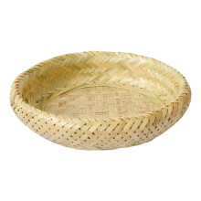 Plateau de service rond en bambou, panier, accessoires artisanaux, plateau décoratif rond, plat tissé à la main pour le petit-déjeuner, les