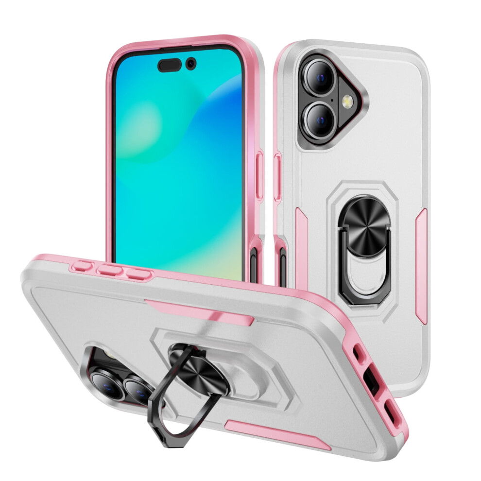 Iphone 16 Plus Case Â Dual Layer, Waterproof, Shockproof, 360 Rotating Ring Kickstand, Magnet Car Mount Compatible 9028731204154