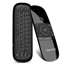Bezdrátová myš W1 2.4G Air Mouse s klávesnicí a infračerveným dálkovým ovládáním, učení, 6osý senzor pohybu s USB přijímačem pro