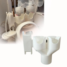 Soporte para biberón y manguera del extractor de leche, organizador de biberones con enrollador de manguera para ahorrar espacio - Fácil