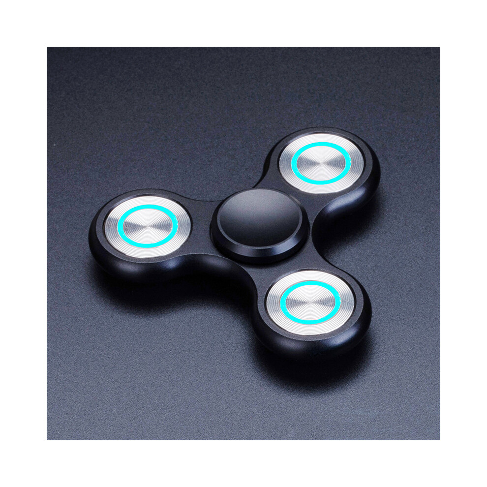 Metal Led Up Fidget Spinner - Party Favor With Ample Show - Anxiety Relief Sensory Toys For Kids Adults-Yvan Light 6485316774212