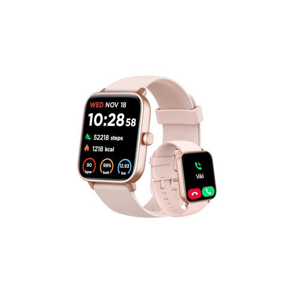 Smartwatch With Bluetooth Calling, Built-In Alexa, 1.8-Inch Hd Fitness Tracker, Heart Rate, Spo2, Sl Pink 6485316774816