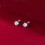 Solitaire CZ Stud Sterling Silver Screw Back Stud Earrings A1533-Gold-3mm 2