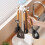 Space Aluminum Rotating Spatula Spoon Rack Gray or White 5