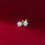Solitaire CZ Stud Sterling Silver Screw Back Stud Earrings A1533-Gold-3mm 3