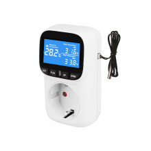 Termostato con controlador de temperatura digital y enchufe europeo