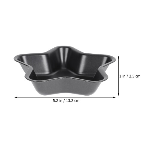 2 Pcs Cake Making Mold Shape Cookie Molds for Baking Pans Shapes Black 2